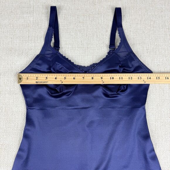 Ruby Ribbon Sheer Full Support Cami Size 34 Purple Sliming Shapewear Tank 3012 - Picture 12 of 13